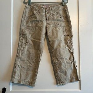 Y2K Vintage Aeropostale Cargo Capri Pocketed Pants Size 7/8